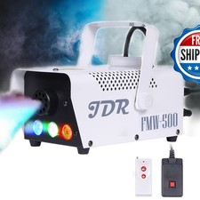 JDR 500W 2000CFM Fog Machine LED Wireless Remote for Halloween Wedding Parties