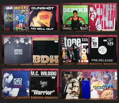 12 x DJ 12  Vinyl Collection - Hip Hop Rap Records - Snoop, Derek B, Tone LOC Et