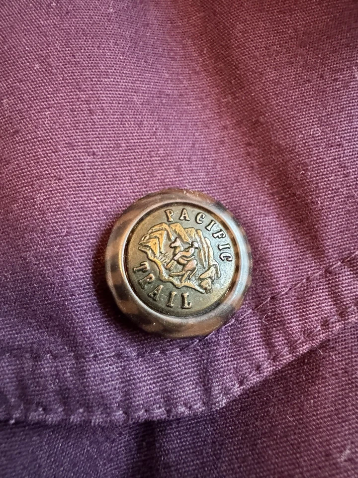 Chaqueta Parka Vintage Pacific Trail Mountain Forrada de Lana Borgoña Pequeña Foto 3 de 4