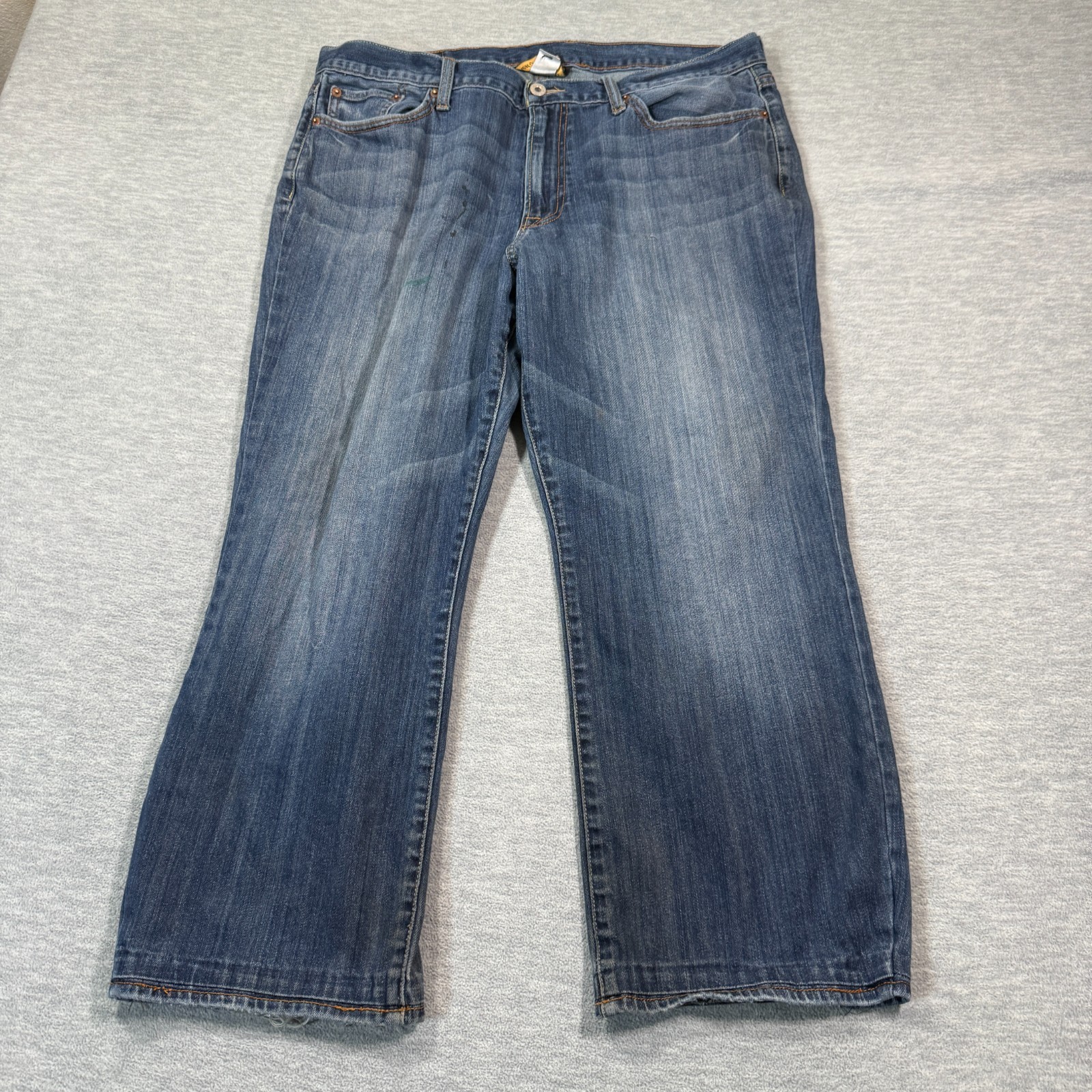 38x27 Short Inseam Blue Wide Leg Bootcut Medium Wash