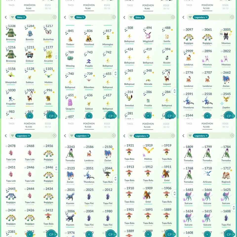 Pokémon Acc Go - Lvl57 - 66 Shiny - 110 Legendary - Image 2 of 4