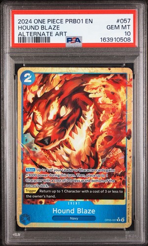 Hound Blaze (Alternate Art) graded PSA 10 for sale on eBay