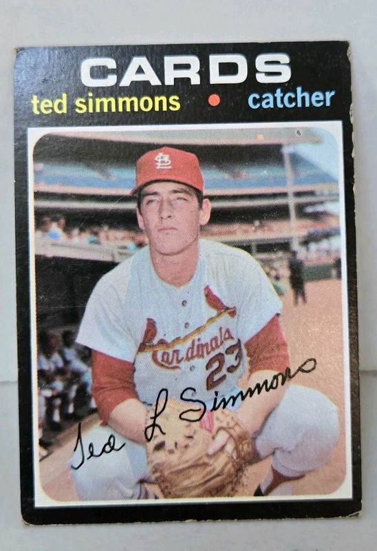 1971 Topps Set-Break #117 Ted Simmons VG