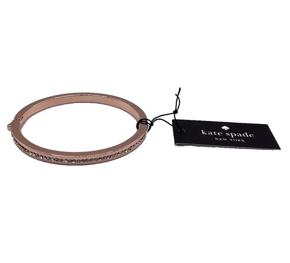 Brazalete Kate Spade Anillo It Up Pave Bisagras O0RU2241 Oro Rosa Pulsera Joyería NUEVO Foto 4 de 4