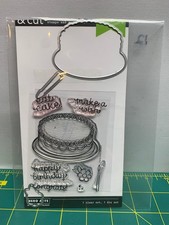 Hero arts birthday cake stamp  die bundle set congrats eat cake make wish