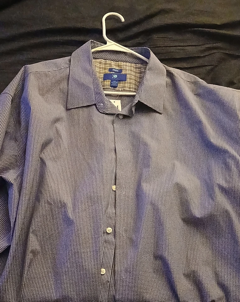 EGARA Mens Long Sleeve Button Down Shirt Size 3XL new with tags MSRP $104 - Image 2 of 4