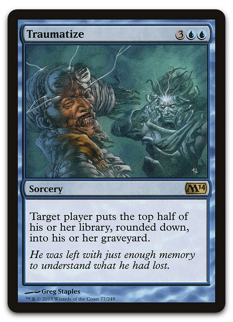 Traumatize #77 (LP) Magic 2014 M14 Magic MTG