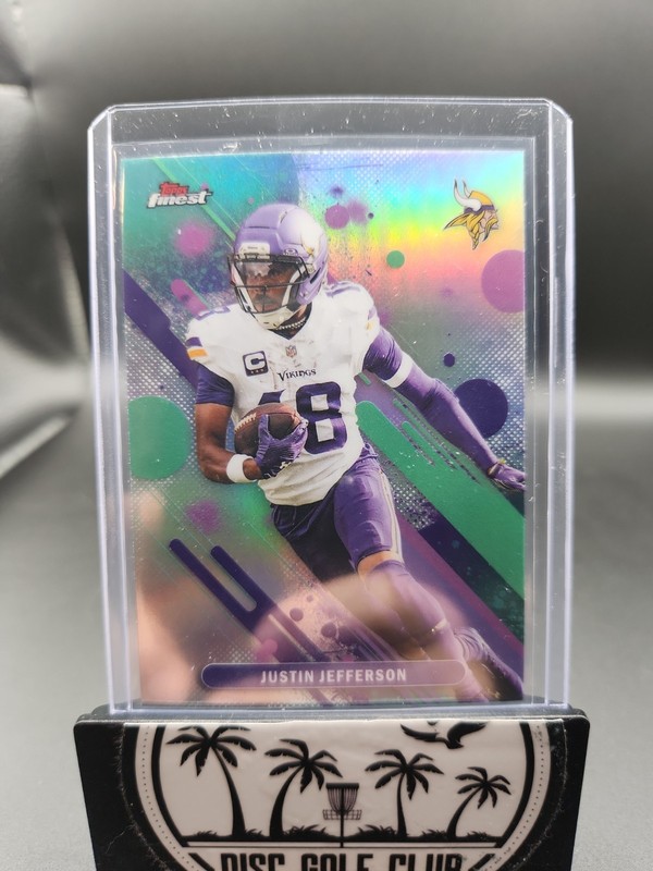 2025 Topps Finest Performance Justin Jefferson Minnesota Vikings Refractor #264