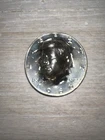 JFK HALF DOLLAR 1966 JOHN KENNEDY BUST RAISED 3 DIMENSIONAL SILVER COIN STAMPED