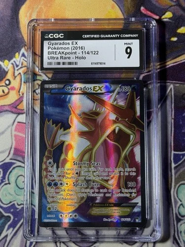 Gyarados EX 114/122 CGC 9 Pokémon BREAKpoint ULTRA Rare 2016 TCG
