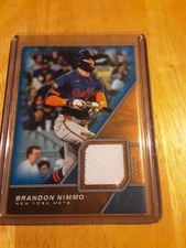 2026 topps baseball relic Brandon Nimmo Blue 58/150