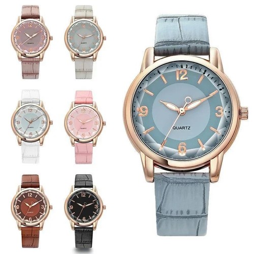 Watch for Ladies Women Girls Leather Strap Fashion Wristwatch Gift