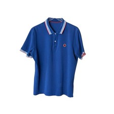 Carolina Herrera CH Polo Shirt Mens XL Royal Blue Preppy Cotton Quiet Luxury