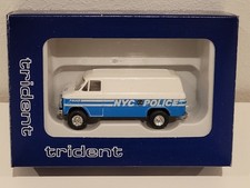 1:87 H0 Trident 90097 Chevrolet Van NYPD New York Police Dept. Polizei USA