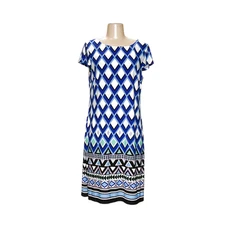 Blue Jessica Howard A-Line Jacket Dress, Size M