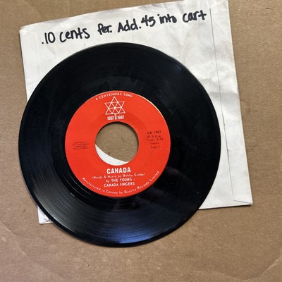The Young Canada Singers/Les Leunes Canada Centennial Song 1867/1967 45