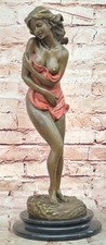 Statua bronzo donna nuda originale Aldo Vitaleh dama scultura base marmo regalo