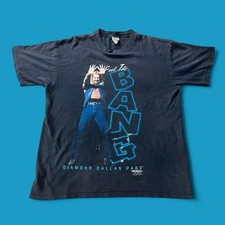 VTG 90s 1998 WCW Wrestling Diamond Dallas Page “Feel the Bang” Black T-Shirt XL
