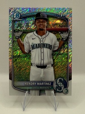 2025 Bowman Chrome Kendry Martinez 1st Shimmer Refractor #BCP-159 Mariners