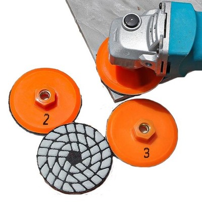 Fliesenpolierschleifscheibe 80mm 4 Stufen Polierpuffer