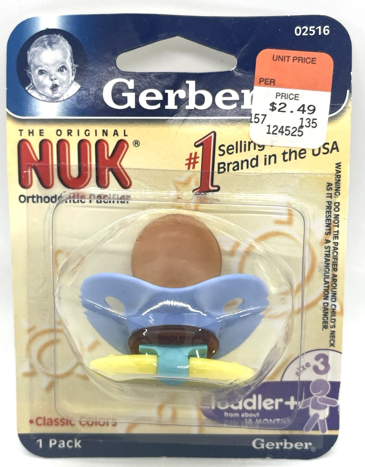 Gerber Nuk Orthodontic Pacifier binky baby multicolor toddler VTG Vintage 2004
Opens in a new window