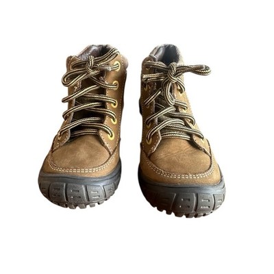 Boys Twig Leather Boots Brown Size 10-10.5 Pre-owned