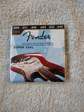 Fender Super 250 Guitar Strings Nickel Plated Steel 250L Gauges New in Package