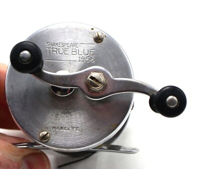 Vintage Shakespeare True Blue 1956 Fishing Reel Model FE Made In