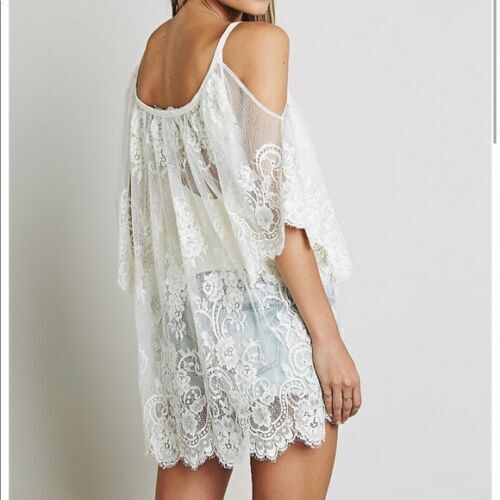 Jen's Pirate Booty Free People Open Road White Lace Tunic