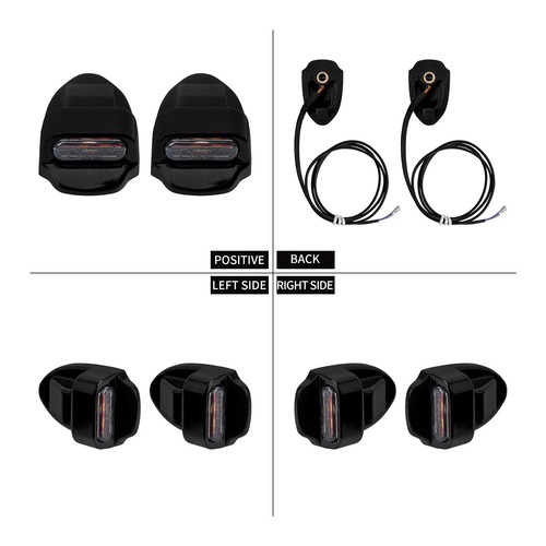 Rear LED Lights Brake Running Turn Signals For Harley Dyna 00-17 Softail 00-25 - Picture 2 of 15