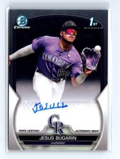 2023 Bowman Chrome Jesus Bugarin #CPA-JB Chrome Prospect Auto Rockies
