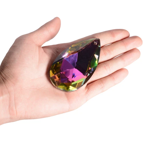 Colorful Chandelier Glass Crystals Lamp Prisms Parts Hanging Drops Pendants - Picture 21 of 21