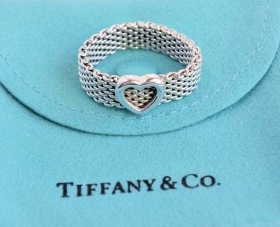 Tiffany \u0026 Co Somerset Heart Mesh Band 
