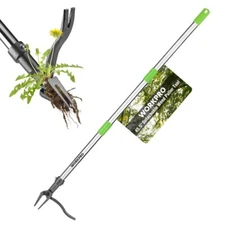 WORKPRO Weed Puller Tool Long Adjustable Handle Stand Up Heavy Duty Weed Remover