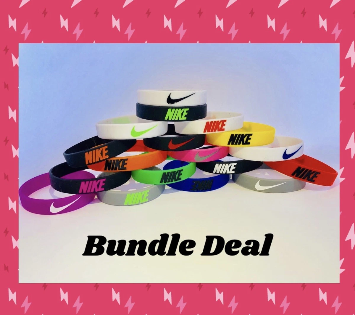 Nike Sport Baller Band Silicone Rubber Wristband 25 pcs COLORS |