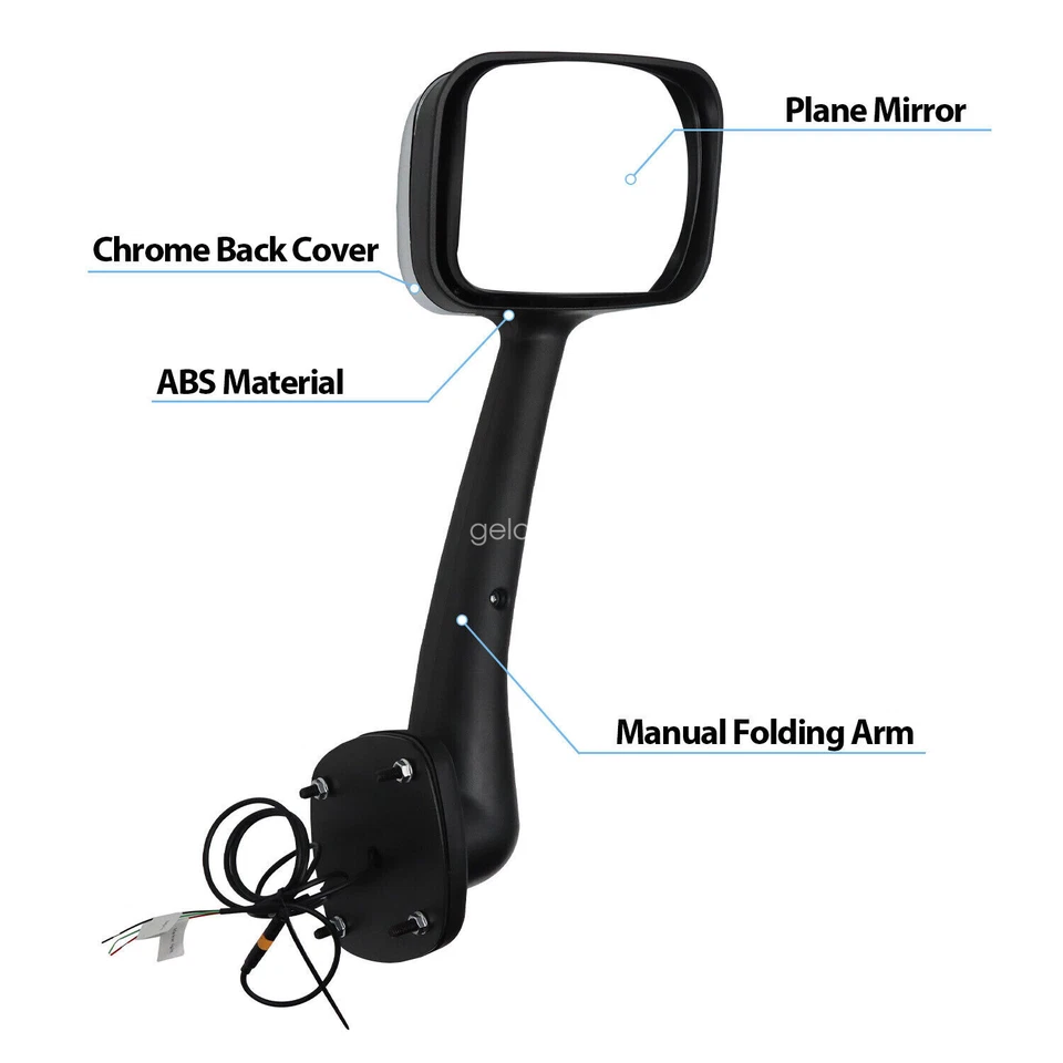 Espejos retrovisores cromados con señal de giro izquierda y derecha Freightliner Cascadia 2008-2016 Foto 3 de 4
