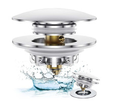 Thrifco 4402440 Universal Tip Toe Bathtub Drain Stopper   Chrome