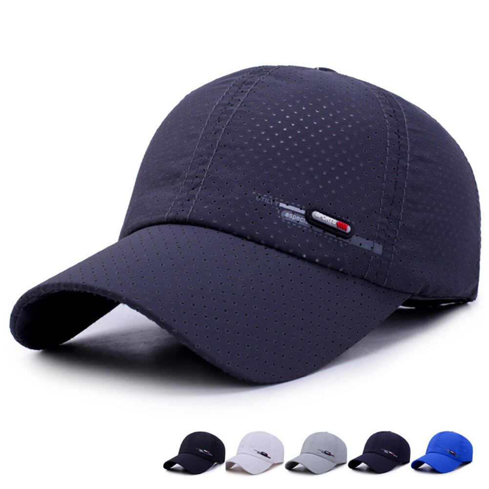 Men's Quick-Dry Summer Sports Cap for Running Golf Baseball  