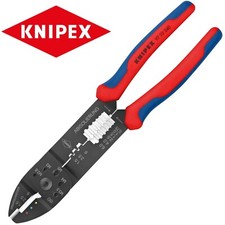 Knipex Crimping Pliers Wire Stripping Crimp Insulated & Plain Terminals 9722240