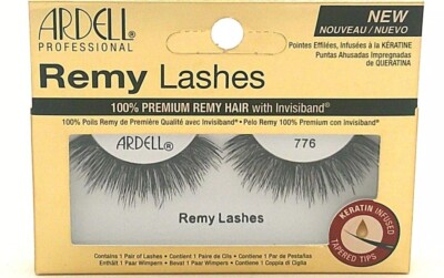 2-Ardell Professional Remy Lashes False Eyelashes # 776 Black Invisiband Nib