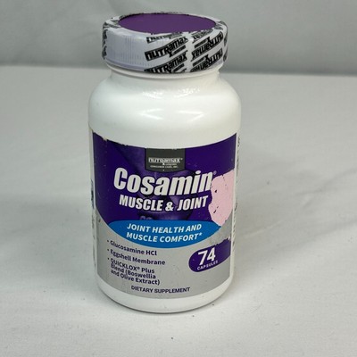 NUTRAMAX COSAMIN MUSCLE & JOINT, REDUCES MUSCLE SORENESS GLUCOSAMINE HCI 74 CAPS