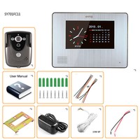 7 Inch Color Touch Screen Video Door Phone With Pir Record Intercom System 7 Inch Color Touch Screen Video Door Phone With Pir Record Intercom System