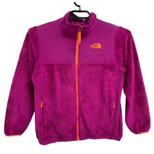 The North Face youth girls Denali Fleece full Zip Jacket Fuchsia Size XL 18 