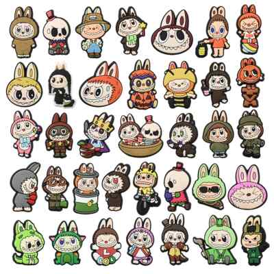   Cartoon LABUBU  v.SETS  Pins Schuh Charms Sneaker  Clogs    