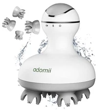 Electric Scalp Massager for Headache & Stress Relief - Cordless, Handheld Hea...