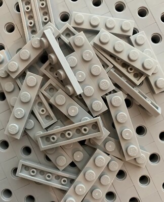 Lego 1x4 Light Gray Base Plate Tiles X Bricks Plates New Lot Of 25 