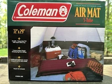New In Sealed Box Vintage Coleman Air Mat 5-tube 72" X 29" #5998-200
