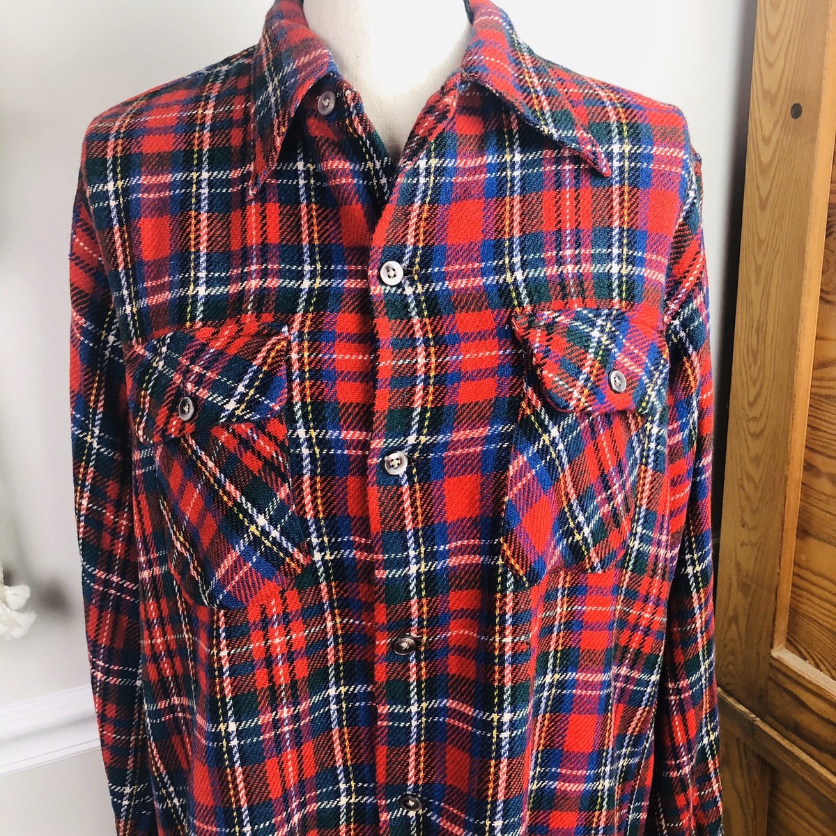 Vintage 1960s Towncraft Deluxe Penney's Shirt Medium Red Vintage 1960s Towncraft Deluxe Penney's Shirt Medium Red
