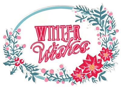 Sizzix Winter Wishes 3D Embossing folder #666734 Retail $12.99 by