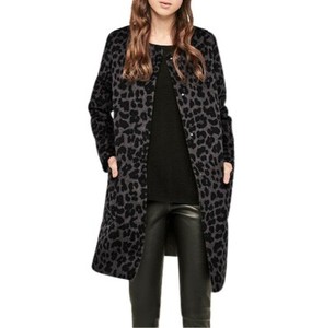 grey leopard coat